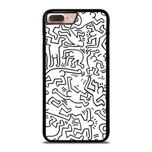 KEITH HARING BLACK WHITE iPhone 7 / 8 Plus Case Cover KEITH HARING BLACK WHITE iPhone 7 / 8 Plus Case Cover