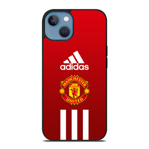 MANCHESTER UNITED FC ADIDAS STRIPES iPhone 13 Case Cover MANCHESTER UNITED FC ADIDAS STRIPES iPhone 13 Case Cover