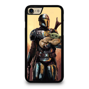 BABY YODA AND THE MANDALORIAN STAR WARS ART iPhone 7 / 8 Case Cover