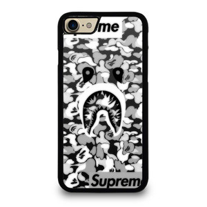 BAPE SHARK LOGO SUPREME BLACK WHITE iPhone 7 / 8 Case Cover BAPE SHARK LOGO SUPREME BLACK WHITE iPhone 7 / 8 Case Cover