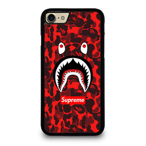 BAPE SHARK SUPREME CAMO RED iPhone 7 / 8 Case Cover