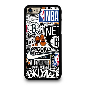 BROOKLYN NETS NBA STICKER BOMB iPhone 7 / 8 Case Cover