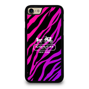 COACH NEW YORK BLACK VIOLET iPhone 7 / 8 Case Cover COACH NEW YORK BLACK VIOLET iPhone 7 / 8 Case Cover
