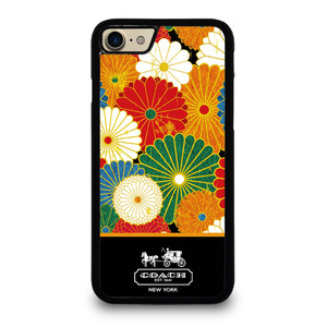 COACH NEW YORK COLORFUL FLORAL LOGO iPhone 7 / 8 Case Cover
