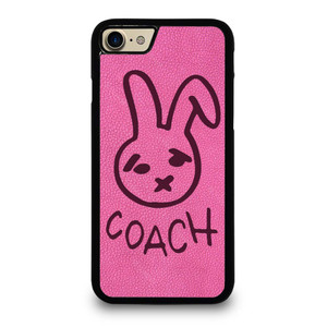 COACH NEW YORK RABBIT LEATHER PINK iPhone 7 / 8 Case Cover