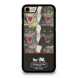 COACH NEW YORK TIGER FACE PATTERN iPhone 7 / 8 Case Cover COACH NEW YORK TIGER FACE PATTERN iPhone 7 / 8 Case Cover