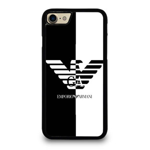 EMPORIO ARMANI WHITE BLACK iPhone 7 / 8 Case Cover EMPORIO ARMANI WHITE BLACK iPhone 7 / 8 Case Cover