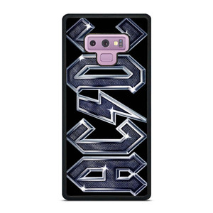 ACDC METAL CARBON LOGO Samsung Galaxy Note 9 Case Cover