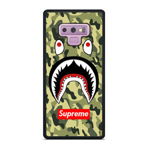 BAPE BATHING CAMO SHARK SUPREME Samsung Galaxy Note 9 Case Cover