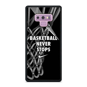 BASKETBALL NEVER STOPS LOGO Samsung Galaxy Note 9 Case Cover BASKETBALL NEVER STOPS LOGO Samsung Galaxy Note 9 Case Cover