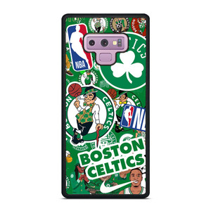 BOSTON CELTICS NBA STICKER BOMB Samsung Galaxy Note 9 Case Cover