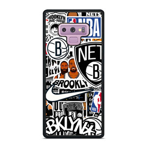 BROOKLYN NETS NBA STICKER BOMB Samsung Galaxy Note 9 Case Cover