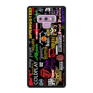 CLASSIC ROCK BAND COLLAGE Samsung Galaxy Note 9 Case Cover