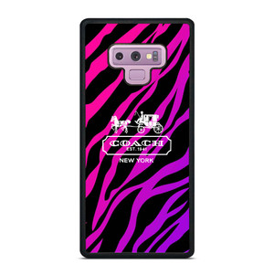 COACH NEW YORK BLACK VIOLET Samsung Galaxy Note 9 Case Cover