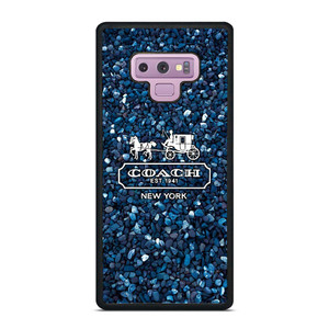 COACH NEW YORK BLUE STONE Samsung Galaxy Note 9 Case Cover
