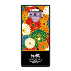 COACH NEW YORK COLORFUL FLORAL LOGO Samsung Galaxy Note 9 Case Cover