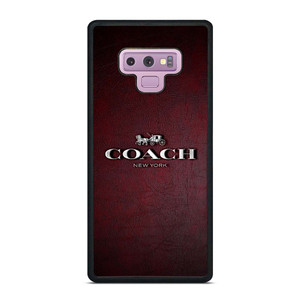 COACH NEW YORK LOGO LEATHER Samsung Galaxy Note 9 Case Cover