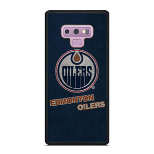 EDMONTON OILERS LOGO BLUE SUEDE Samsung Galaxy Note 9 Case Cover