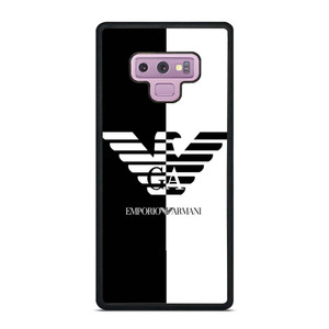 EMPORIO ARMANI WHITE BLACK Samsung Galaxy Note 9 Case Cover