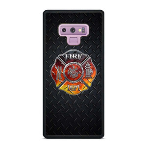 FIREFIGHTER FIREMAN METAL LOGO Samsung Galaxy Note 9 Case Cover