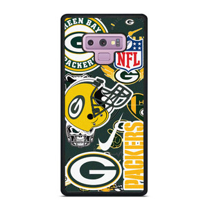 GREEN BAY PACKERS NFL STICKER BOMB Samsung Galaxy Note 9 Case Cover GREEN BAY PACKERS NFL STICKER BOMB Samsung Galaxy Note 9 Case Cover