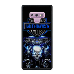 HARLEY DAVIDSON SKULL BLUE Samsung Galaxy Note 9 Case Cover