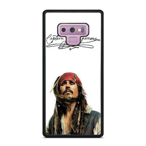 JACK SPARROW SIGNATURE PIRATES OF THE CARIBBEAN  Samsung Galaxy Note 9 Case Cover