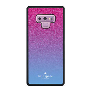 KATE SPADE NEW YORK PINK BLUE GLITTER Samsung Galaxy Note 9 Case Cover
