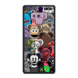 KAWS ALL CHARACTER ICON Samsung Galaxy Note 9 Case Cover