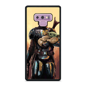 BABY YODA AND THE MANDALORIAN STAR WARS ART Samsung Galaxy Note 8 Case Cover