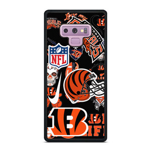 CINCINNATI BENGALS NFL STICKER BOMB Samsung Galaxy Note 8 Case Cover