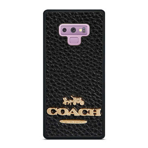 COACH NEW YORK BLACK LEATHER 2 Samsung Galaxy Note 8 Case Cover