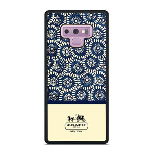 COACH NEW YORK BLUE FLORAL BATIK Samsung Galaxy Note 8 Case Cover