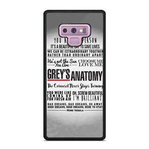 GREY'S ANATOMY QUOTES Samsung Galaxy Note 8 Case Cover