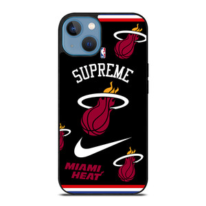 MIAMI HEAT NBA X SUPREME NIKE iPhone 13 Case Cover MIAMI HEAT NBA X SUPREME NIKE iPhone 13 Case Cover