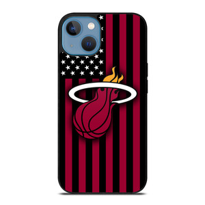 MIAMI HEATS NBA USA FLAG iPhone 13 Case Cover