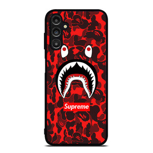 BAPE SHARK SUPREME CAMO RED Samsung Galaxy A14 Case Cover BAPE SHARK SUPREME CAMO RED Samsung Galaxy A14 Case Cover