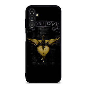 BON JOVI BAND GOLD LOGO Samsung Galaxy A14 Case Cover BON JOVI BAND GOLD LOGO Samsung Galaxy A14 Case Cover