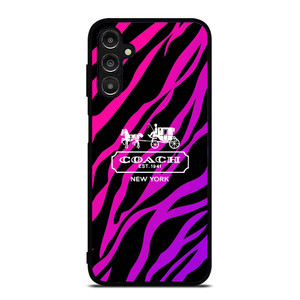 COACH NEW YORK BLACK VIOLET Samsung Galaxy A14 Case Cover