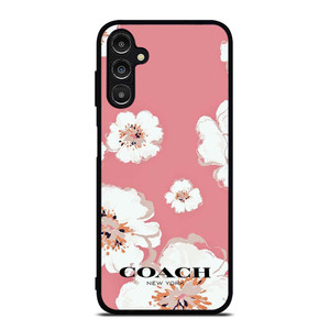 COACH NEW YORK PINK FLOWER Samsung Galaxy A14 Case Cover