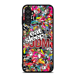 EAT SLEEP JDM STICKERS Samsung Galaxy A14 Case Cover