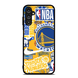 GOLDEN STATE WARRIORS NBA STICKER BOMB Samsung Galaxy A14 Case Cover