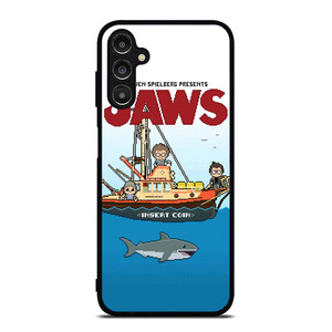JAWS LOGO 8 BIT Samsung Galaxy A14 Case Cover JAWS LOGO 8 BIT Samsung Galaxy A14 Case Cover