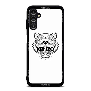 KENZO PARIS BORDERED LOGO WHITE Samsung Galaxy A14 Case Cover