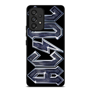 ACDC METAL CARBON LOGO Samsung Galaxy A53 Case Cover