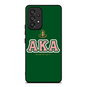 AKA PINK AND GREEN SIMPLE LOGO Samsung Galaxy A53 Case Cover