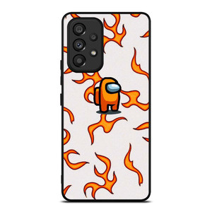 AMONG US ORANGE FLAMES Samsung Galaxy A53 Case Cover
