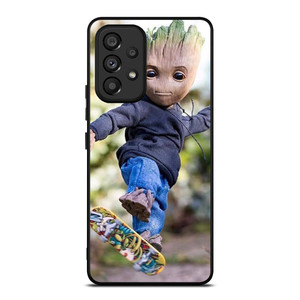 BABY GROOT SKATEBOARD Samsung Galaxy A53 Case Cover