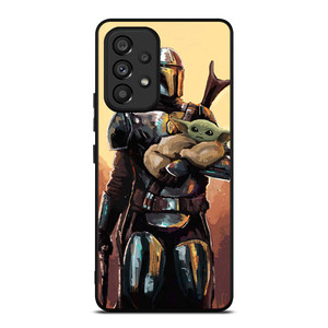 BABY YODA AND THE MANDALORIAN STAR WARS ART Samsung Galaxy A53 Case Cover BABY YODA AND THE MANDALORIAN STAR WARS ART Samsung Galaxy A53 Case Cover