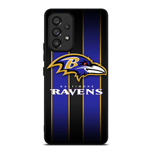 BALTIMORE RAVENS NFL STRIPE LOGO Samsung Galaxy A53 Case Cover BALTIMORE RAVENS NFL STRIPE LOGO Samsung Galaxy A53 Case Cover